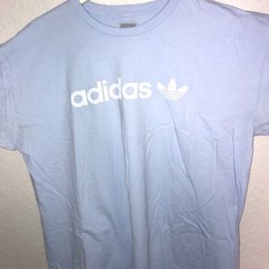 ADIDAS sky blue logo tee